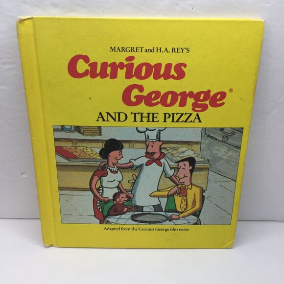 Vintage Lot 3 Kids Picture Books Curious George Pete's A Pizza Mop Top Haircut - Picture 2 of 16
